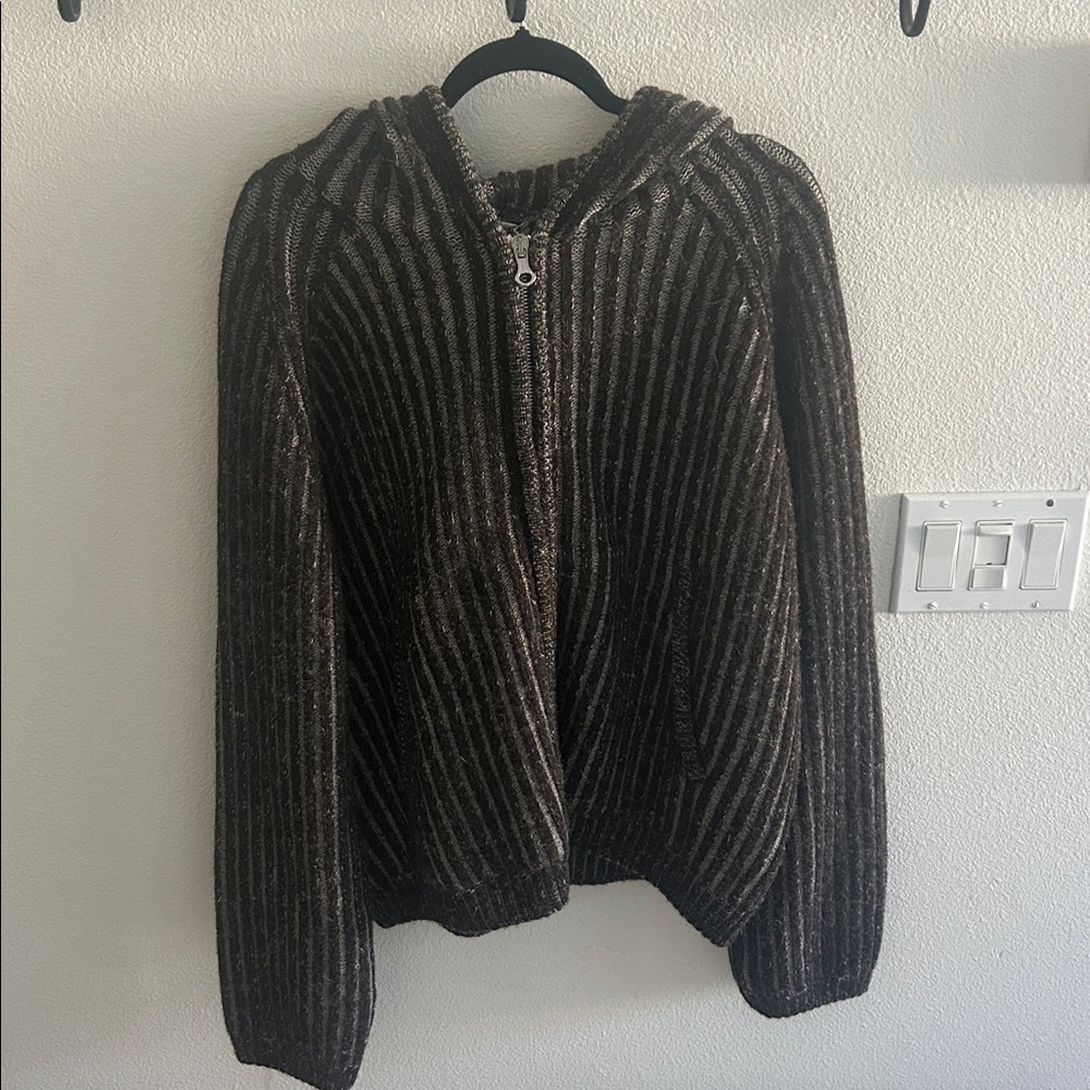 Our Legacy Brown Zip-Up Sweater NWT Fall 2025 - Picture 3 of 8